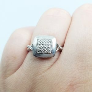 925 silver diamond ring